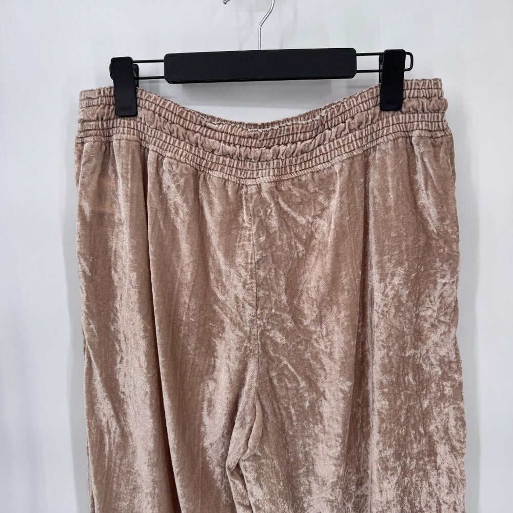 Hei Hei Fairy Boho Burnout Velvet Wide Leg Lounge Pants MP Pink Coquette - Picture 5 of 11